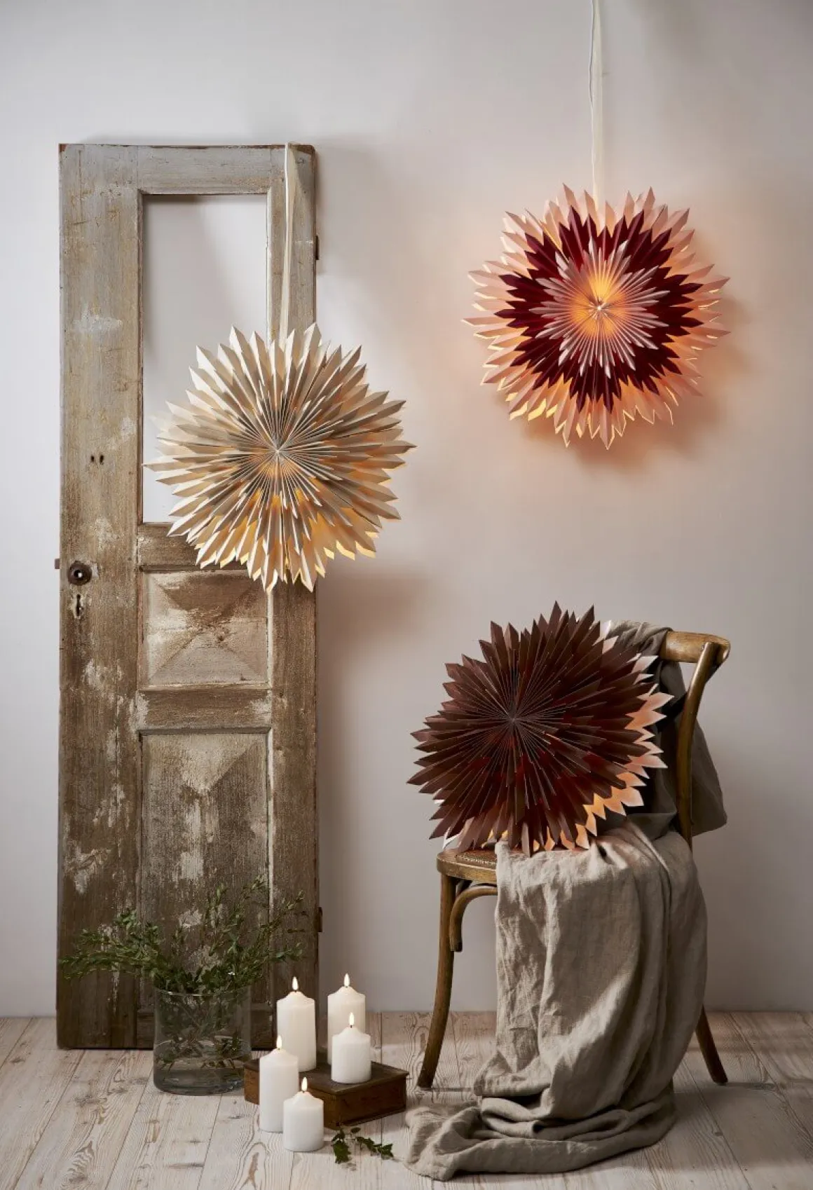 ICE Pappersstjärna 50cm Beige