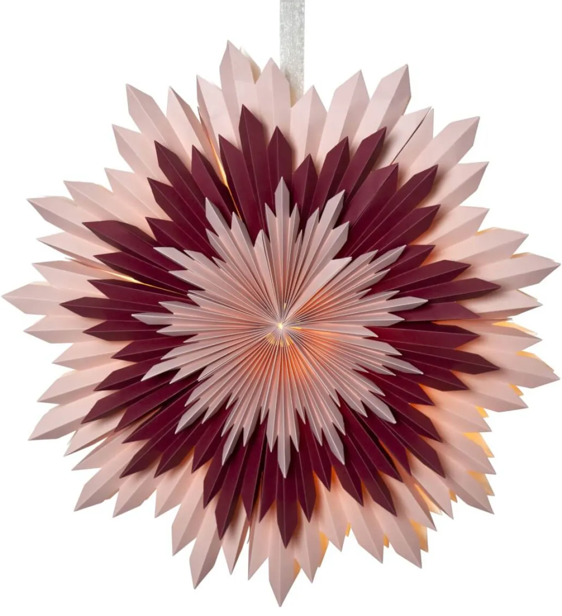 ICE Pappersstjärna 50cm Rosa