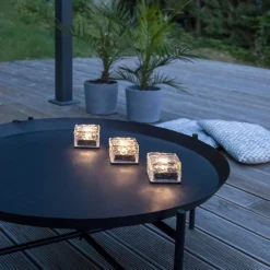 ICECUBE 3-Pack Solcellsljus 5,5cm Transparent IP44