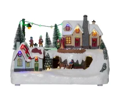 ICEVILLE Panorama Stugby 16LED 29cm Flerfärgad