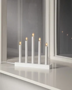 INEZ Ljusstake 24cm Vit