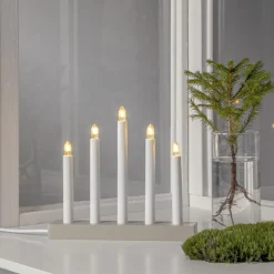 INEZ Ljusstake 24cm Vit/Beige