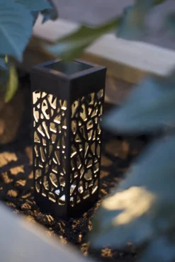 IZOLA MINI Solcellsdekoration 11cm Svart