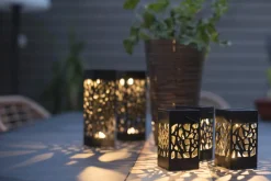 IZOLA MINI Solcellsdekoration 11cm Svart