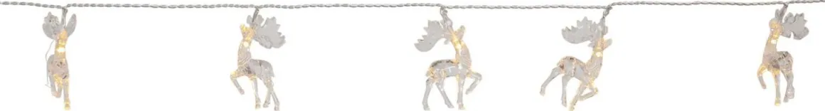 IZY Ljusslinga Renar Batteri 135cm 10LED Varmvit/Klar