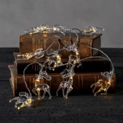 IZY Ljusslinga Renar Batteri 135cm 10LED Varmvit/Klar