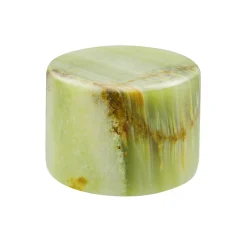 JADE Silkesmatt Bordsljus Äkta Ädelsten 8x6cm Grön