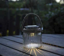 JAMJAR Solcells-Lykta 11,5cm Transparent