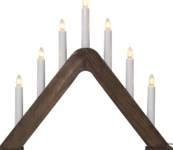 JARVE Ljusstake 7L 41cm Brunbetsad