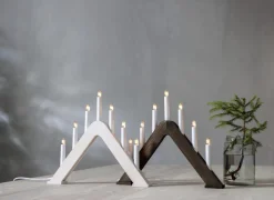 JARVE Ljusstake 7L 41cm Brunbetsad