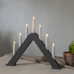 JARVE Ljusstake 7L 41cm Grafit