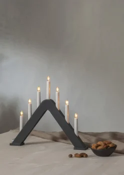 JARVE Ljusstake 7L 41cm Grafit