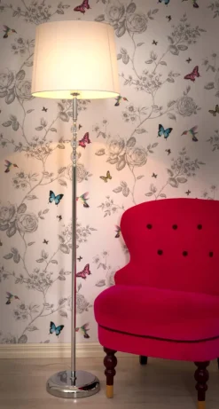 JOHANNA Golvlampa 152cm Krom/Klar