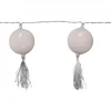 JOLLY TASSEL LIGHT Batterislinga 135cm Vit