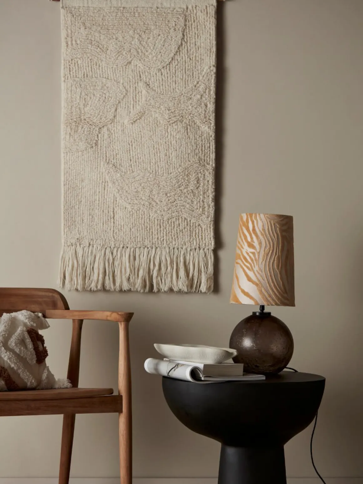 JONNA Lampfot E27 32cm Vintage Brun