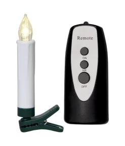 JULGRANSBELYSNING 10-Pack Trådlös Batteri 13cm Vit IP44