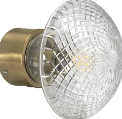 JULIETTE Vägglampa 16cm Klar/Mässing