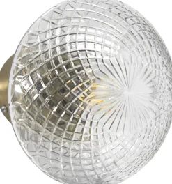 JULIETTE Vägglampa 16cm Klar/Mässing