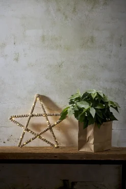 JUTTA Dekorationsstjärna Batteri 40LED 30cm Beige