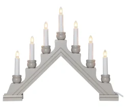 KARIN Träljusstake 42cm Elefantgrå