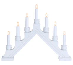 KARIN Träljusstake 42cm Vit