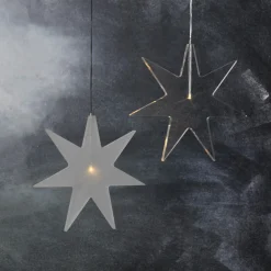 KARLA Stjärna 33cm LED Frostad