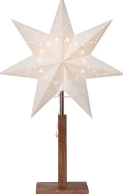 Karo Stjärna på fot 55cm Brun