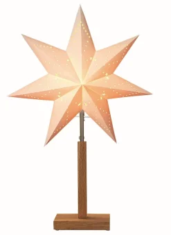 Karo Stjärna på fot 55cm Vit