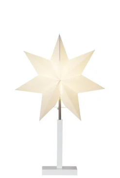 KARO Stjärna på fot 52cm Vit