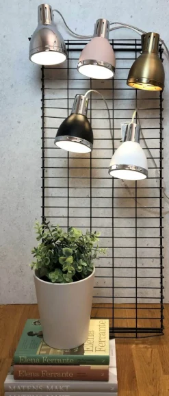 KLÄMMA Vägglampa 10cm Krom