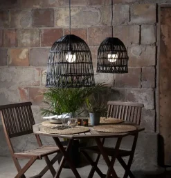 KNUTE Lampskärm 50cm Svart IP44