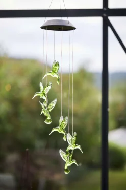 KOLIBRI Solcellsdekoration 70cm Grön