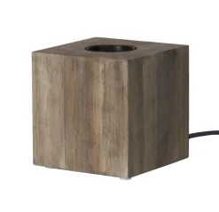 KUB Lampfot E27 9cm Brun