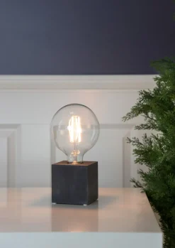 KUB Lampfot E27 9cm Svart