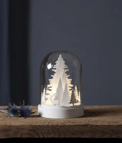 Kupol Lykta Träd 17,5cm Vit