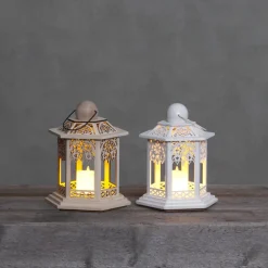 LACE Lykta 14cm LED Natur