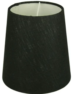 LAMPSKÄRM Linne 17cm Svart
