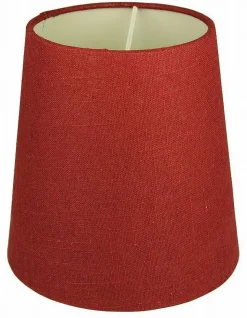 LAMPSKÄRM Linne 17cm Vinröd
