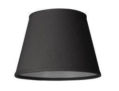 LAMPSKÄRM Linne Klotfäste Svart 20cm