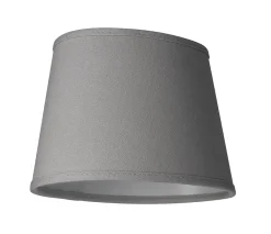 LAMPSKÄRM Linne Ringfäste Oval Grå 20cm