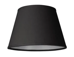 LAMPSKÄRM Linne Ringfäste Svart 25cm