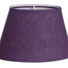 LAMPSKÄRM Oval Linne 14/22cm Lila