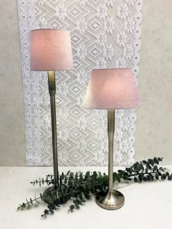 LAMPSKÄRM Sammet 16/14cm Rosa