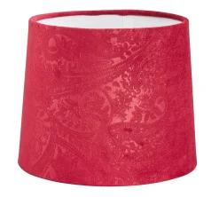 LAMPSKÄRM Sammet 20/17cm Vinröd