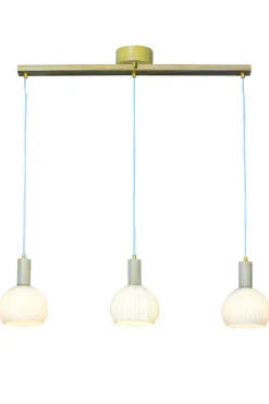 LAPPONIA Taklampa 85 cm Vit/Trä