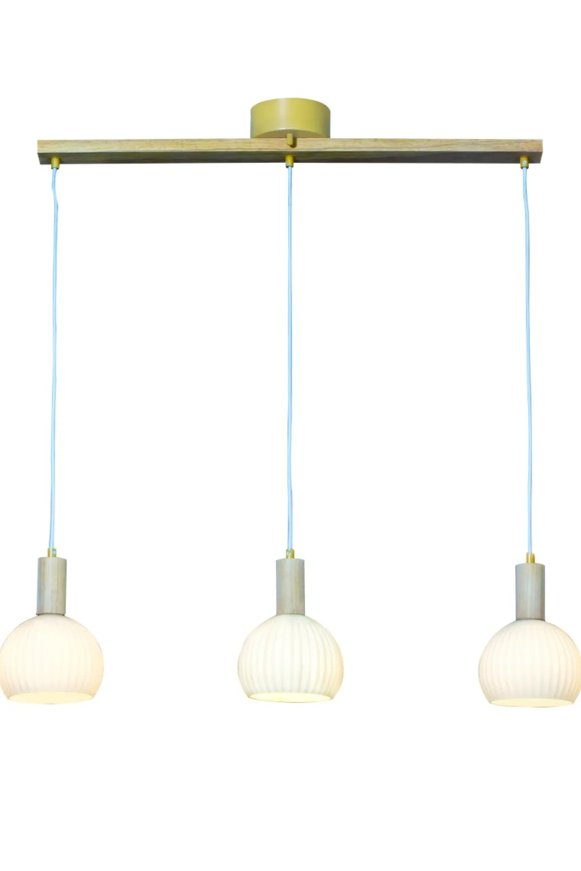 LAPPONIA Taklampa 85 cm Vit/Trä