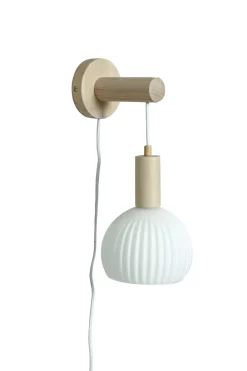 LAPPONIA Vägglampa 15cm Vit