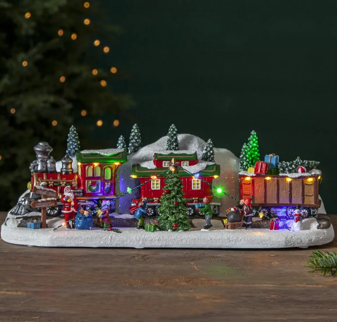 LARGEVILLE Panorama Jultåg Batteri 47cm Flerfärgad