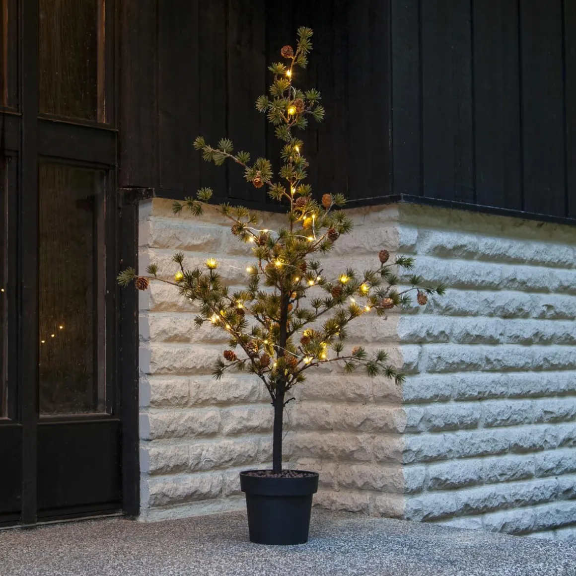 LARIX Dekorationsträd Batteri 117cm Grön IP44