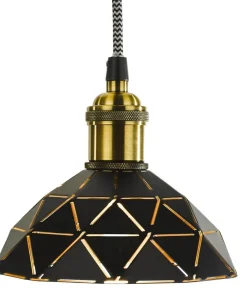 LASERSKUREN Fönsterlampa 15cm Svart/Guld